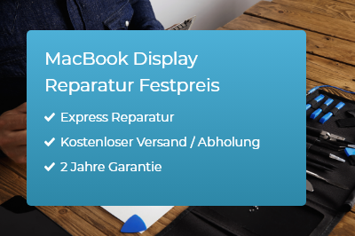MacBook Display Reparatur Banner