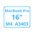 MacBook Pro 16 Zoll M4 Pro A3403 Display Reparatur