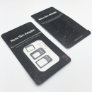 3 in1 Nano Sim Karten Adapter Set NanoSim MicroSim Karte iPhone Samsung Sony + Nadel