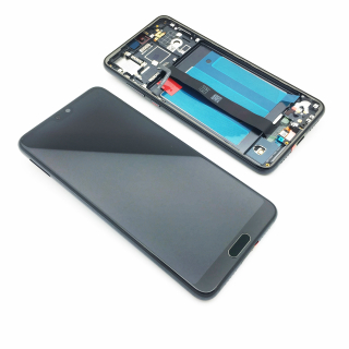 Ersatz Huawei P20 Display LCD Glas Touchscreen Komplettset mit Rahmen Schwarz Black NEU