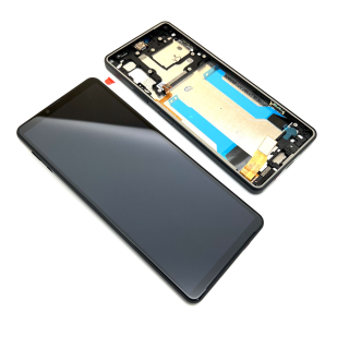 Ersatz Sony Xperia 10 IV LCD Display Glas Touch Komplettset mit Rahmen Schwarz